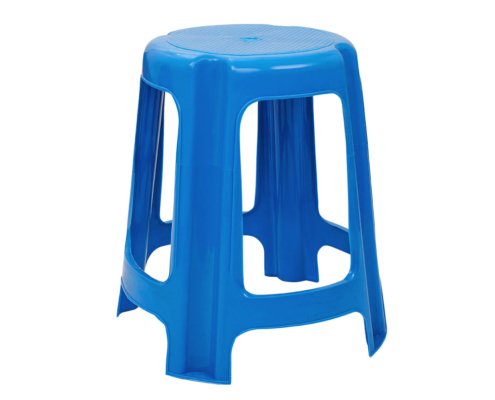 BLUE PLASTIC STOOL