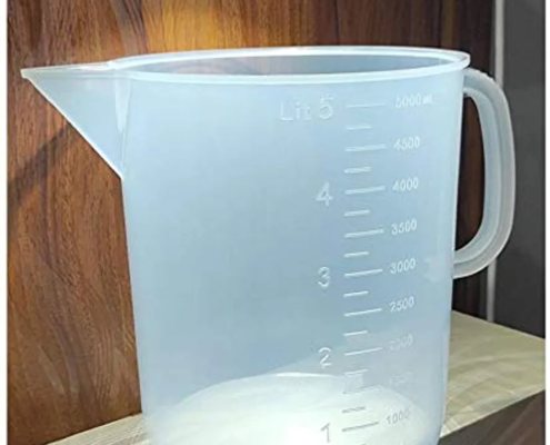 TRANSPARENT PLASTIC MEASURING JUG