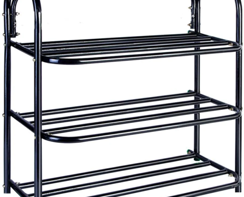 SHOE RACK 3 SHELVES DURABLE