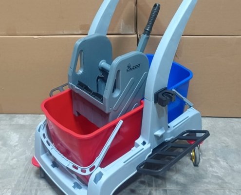 DOUBLE BUCKET MOP WRINGER TROLLEY
