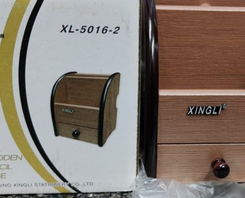 WOODEN PEN STAND