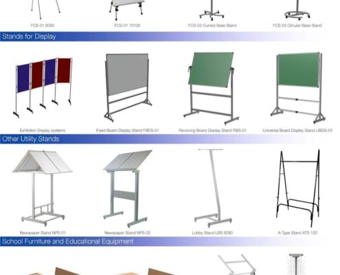 WHITEBOARD STANDS , DISPLAY STANDS, EASELS AND DUAL DESK TABLES